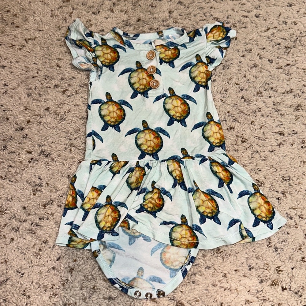 Posh Peanut Turtle Bodysuit Twirl